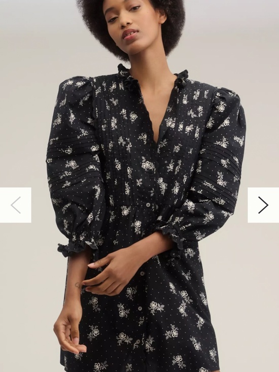 Lovaan Dresses & Skirts - Lovaan Kitty Puff-Sleeve Mini Dress Size 8 NWT